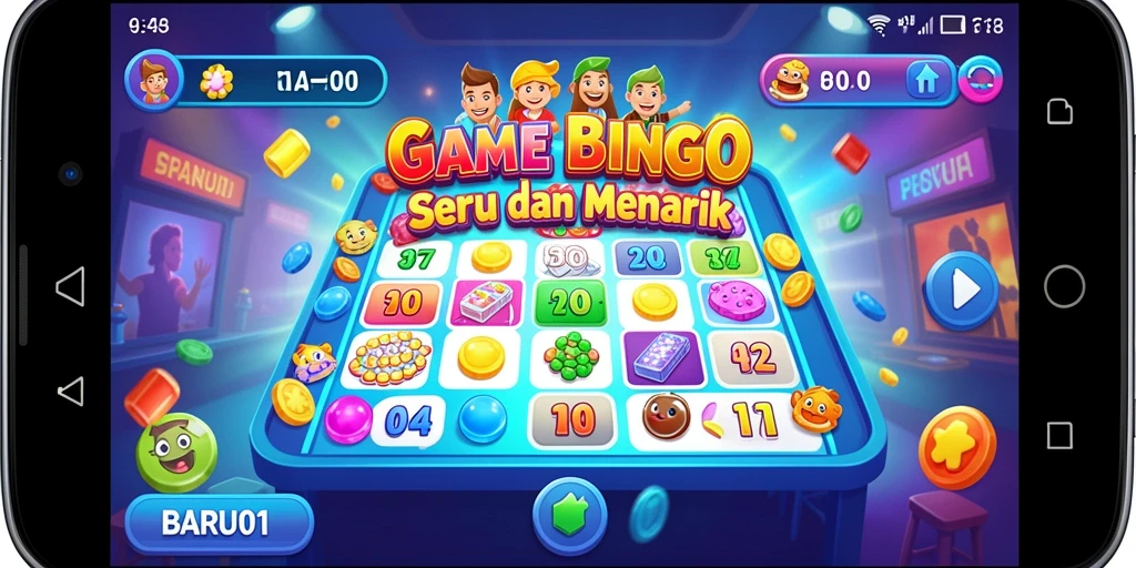 Tampilan gameplay Bingo di BARU01 yang seru dan interaktif.