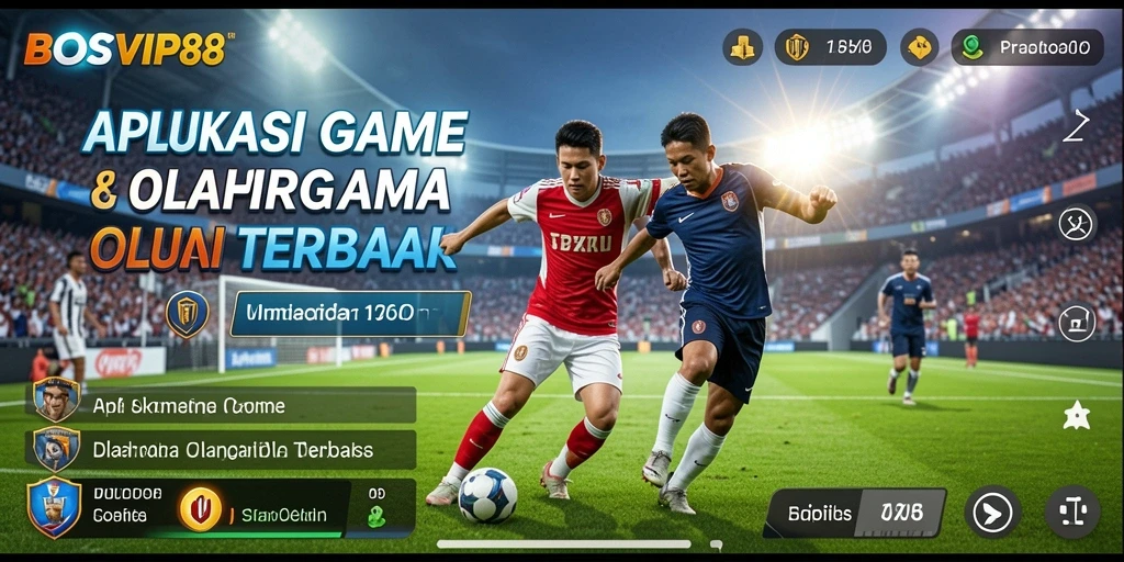 Tampilan gameplay menarik dari aplikasi BOSVIP88 yang menampilkan aksi olahraga.