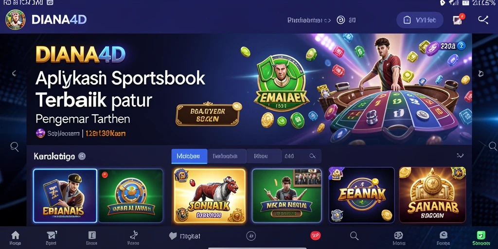 Tampilan menarik dari gameplay taruhan olahraga di DIANA4D.