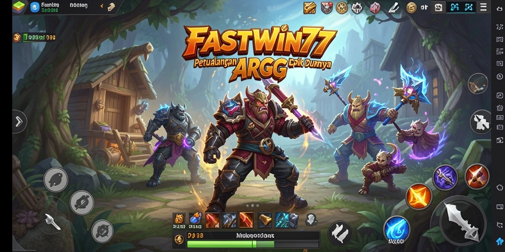 Screenshot utama FASTWIN77 menampilkan aksi seru dalam gameplay ARPG.