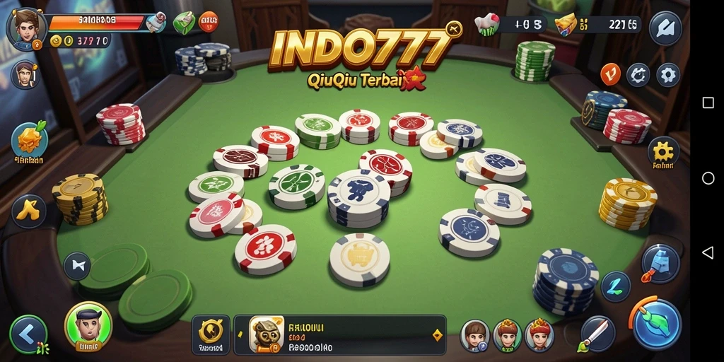 Tampilan gameplay QiuQiu yang seru dan menarik di INDO777.