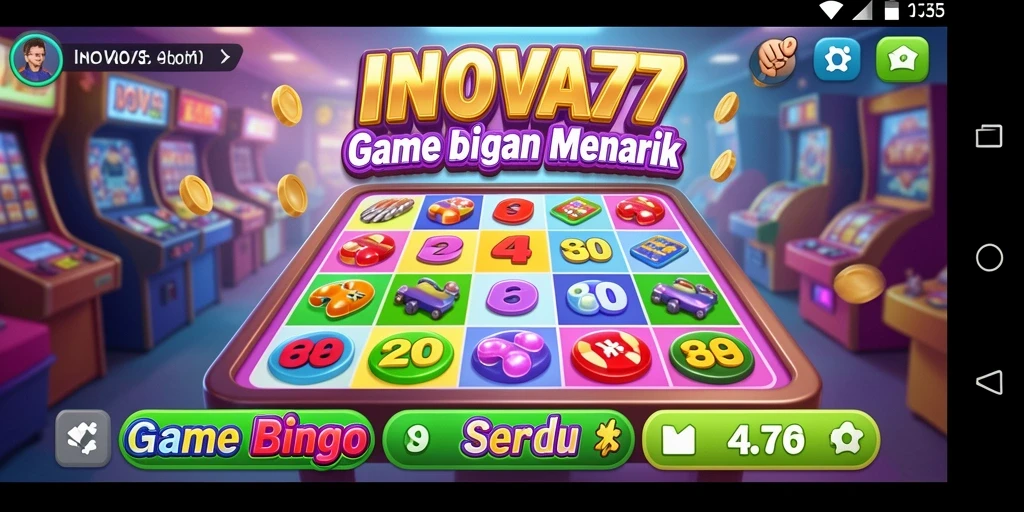 Tampilan menarik dari gameplay Bingo di INOVA77