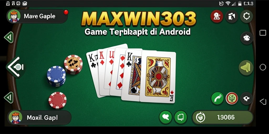 Tampilan gameplay Gaple yang menarik di MAXWIN303.