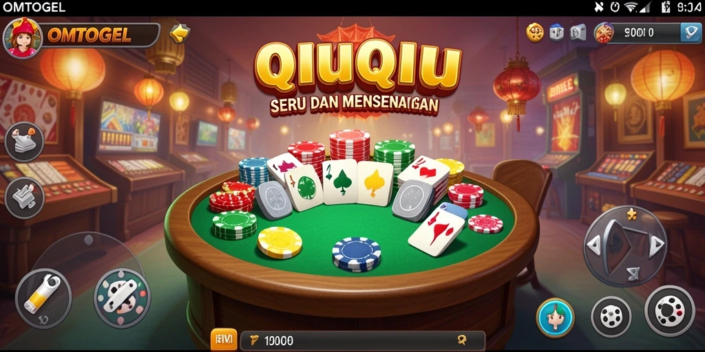 Tampilan screenshot OMTOGEL yang menunjukkan keseruan permainan QiuQiu.