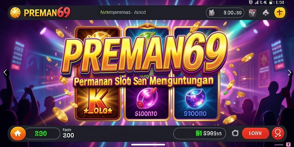 Menampilkan gameplay seru dari slot PREMAN69 yang penuh warna.