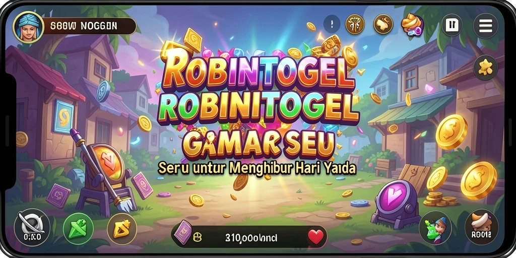 Tampilan gameplay seru dan penuh tantangan di ROBINTOGEL.