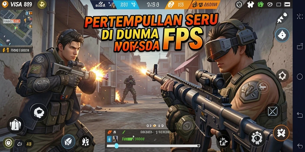 Screenshot dari gameplay VISA89 yang intens dan mendebarkan.