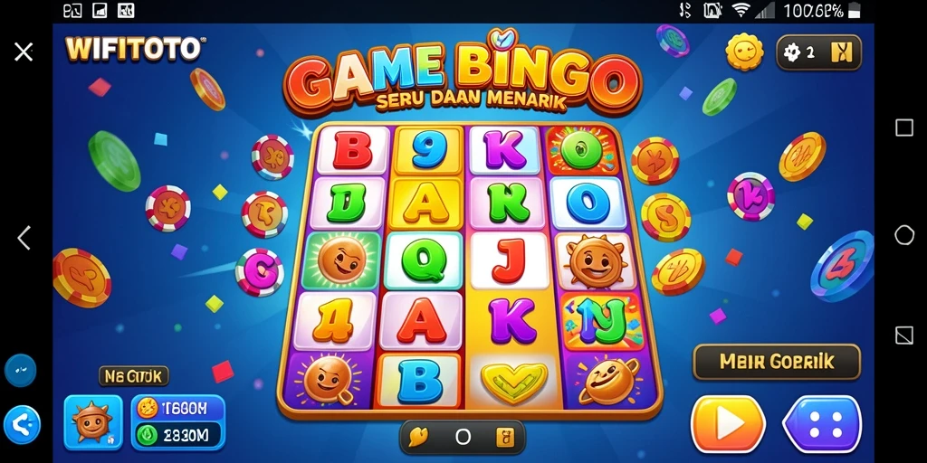 Screenshot gameplay WIFITOTO menampilkan momen seru permainan Bingo.